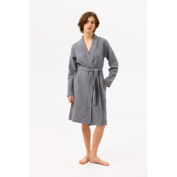 Халат-кимоно Lotus Home - Enika серый L/XL, , 3