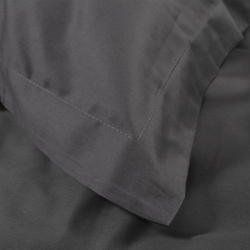 Постельное белье MieCasa сатин - Milano antrasit-beyaz антрацит-белый евро, , 8