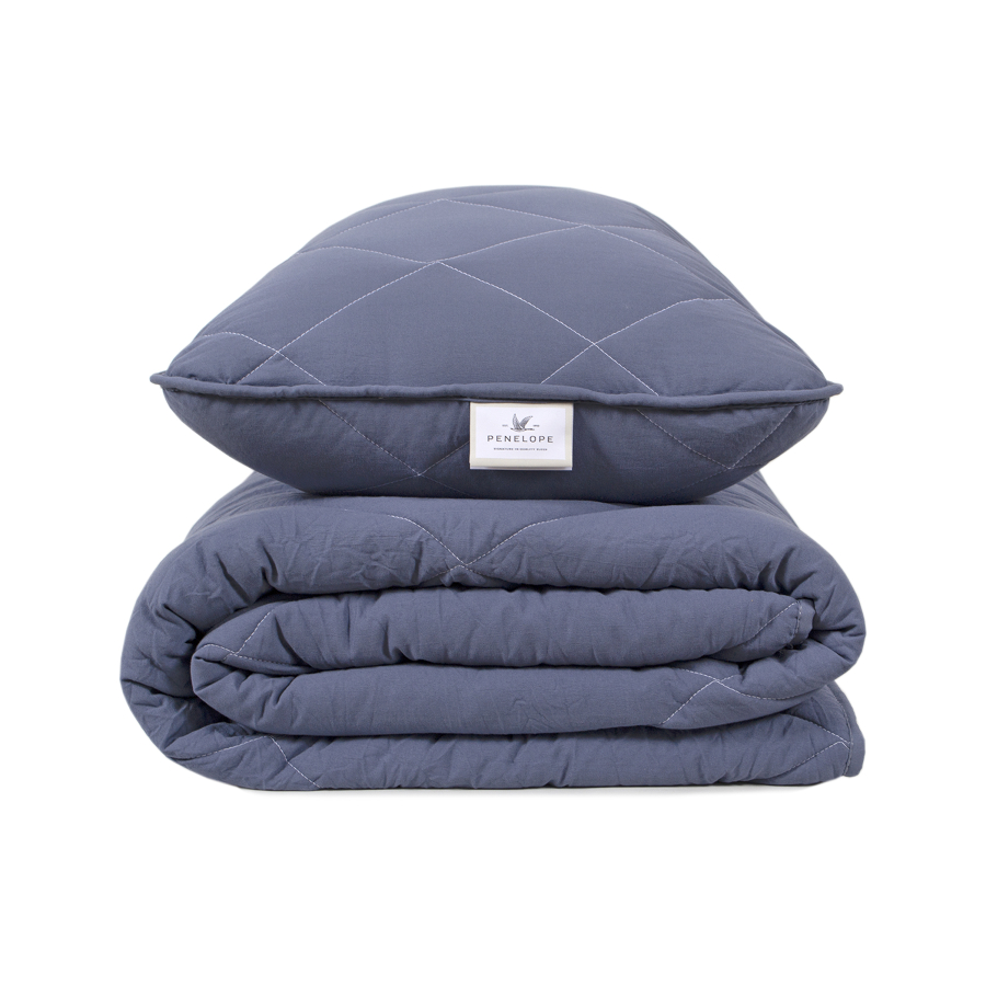 Набор одеяло с подушкой Penelope - Colors in Comfort denim деним полуторный