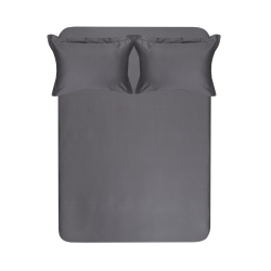 Постельное белье сатин 210ТС Lotus Home - Brista антрацит семейный (180*200+30см), , 4