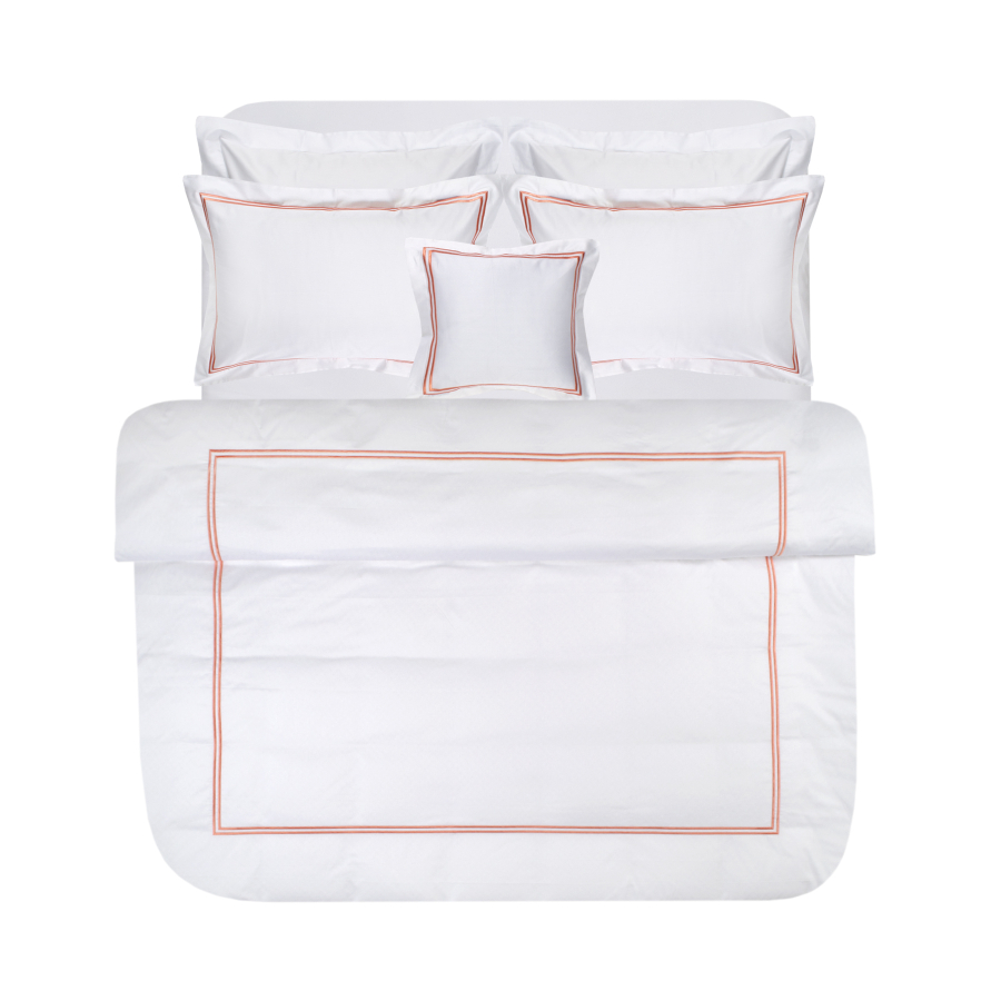 Постельное белье MieCasa сатин - Milano mercan коралловый евро