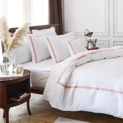 Постельное белье MieCasa сатин - Milano mercan коралловый евро, , 3