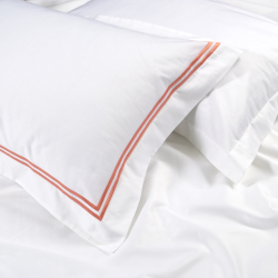 Постельное белье MieCasa сатин - Milano mercan коралловый евро, , 4