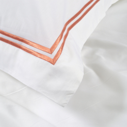 Постельное белье MieCasa сатин - Milano mercan коралловый евро, , 7