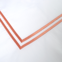 Постельное белье MieCasa сатин - Milano mercan коралловый евро, , 9