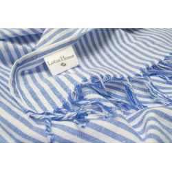 Полотенце Lotus Home Pestemal - Argosa stripe 85*175 blue синий, , 4