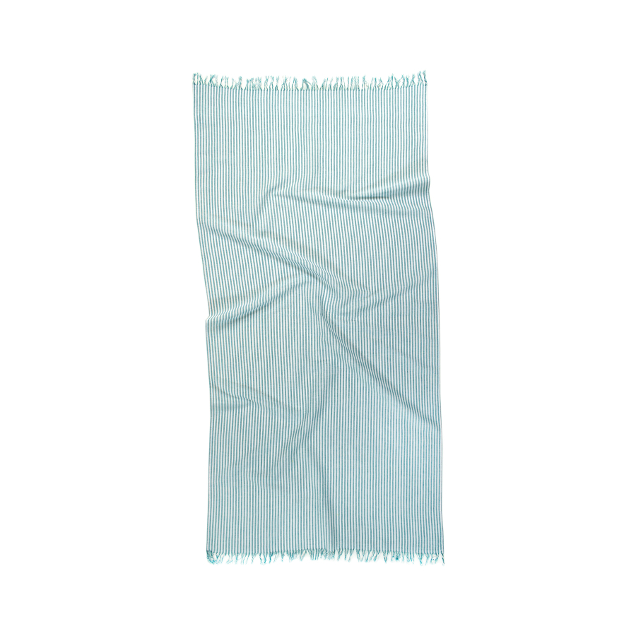 Полотенце Lotus Home Pestemal - Argosa stripe 85*175 emerald изумрудный