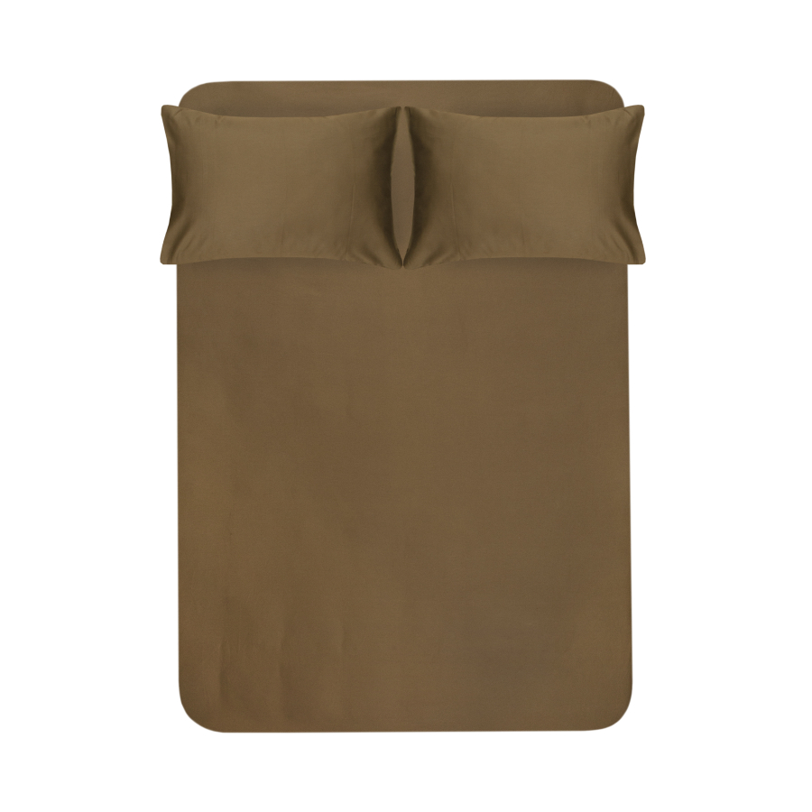 Простынь на резинке с наволочками Tac - 160*200 белая