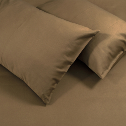 Простынь на резинке с наволочками Tac - 160*200 белая, , 3