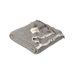 Покрывало Lotus Home - Larna muslin anthracite 160*200, , 4