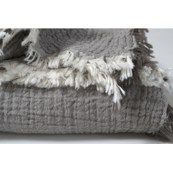 Покрывало Lotus Home - Larna muslin anthracite 160*200, , 5