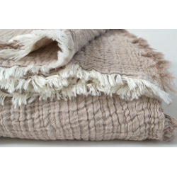 Покрывало Lotus Home - Larna muslin beige 200*220, , 5