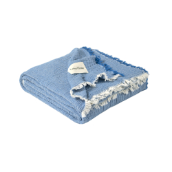 Покрывало Lotus Home - Larna muslin blue 200*220, , 4