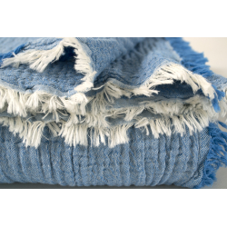 Покрывало Lotus Home - Larna muslin blue 200*220, , 5