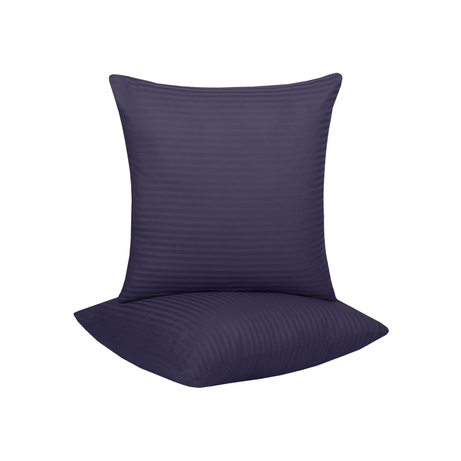 Наволочки Lotus Отель - Сатин Страйп 1*1 темно-синий Турция 45*45 (2 шт)