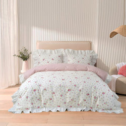 Постельное белье сатин Lotus Home - Masha семейный, , 3