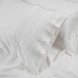 Постельное белье Dantela Vita сатин с кружевом - Palazzo евро, , 5