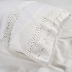 Постельное белье Dantela Vita сатин с кружевом - Palazzo евро, , 6