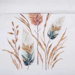 Постельное белье Dantela Vita сатин с вышивкой - Bohem beyaz белый евро, , 4