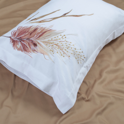 Постельное белье Dantela Vita сатин с вышивкой - Bohem beyaz белый евро, , 7