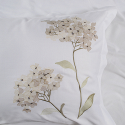 Постельное белье Dantela Vita сатин с вышивкой - Lavinya bej бежевый евро, , 6