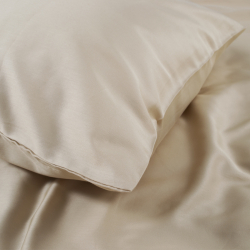 Постельное белье Dantela Vita сатин с вышивкой - Florentino beyaz-bej белый-бежевый евро, , 8