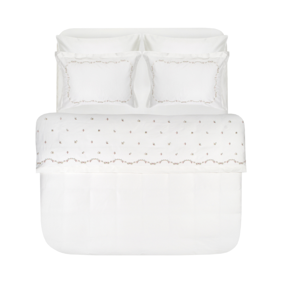 Постельное белье Dantela Vita сатин с вышивкой - Minoa евро