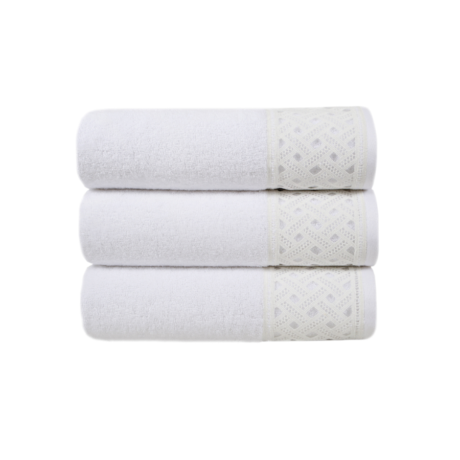 Полотенце махровое Penelope - Delfina beyaz белый 30*50