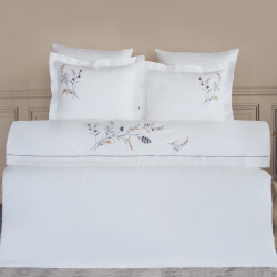 Постельное белье Dantela Vita сатин с вышивкой - Sementa antrasit антрацит евро, , 3