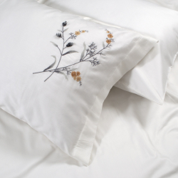 Постельное белье Dantela Vita сатин с вышивкой - Sementa antrasit антрацит евро, , 5