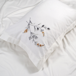 Постельное белье Dantela Vita сатин с вышивкой - Sementa antrasit антрацит евро, , 7