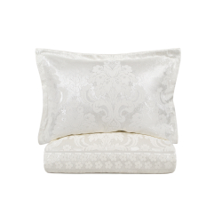 Покрывало жаккард с наволочками Dantela Vita - Armada krem кремовый евро, , 6