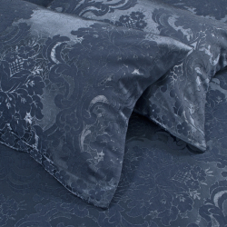 Покрывало жаккард с наволочками Dantela Vita - Armada indigo синий евро, , 3