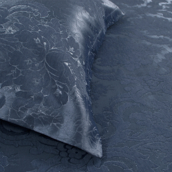 Покрывало жаккард с наволочками Dantela Vita - Armada indigo синий евро, , 4