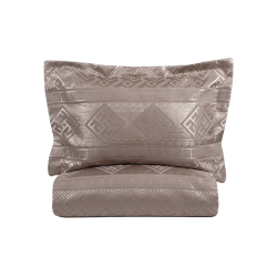 Покрывало жаккард с наволочками Dantela Vita - Justo kahve кофе евро, , 6