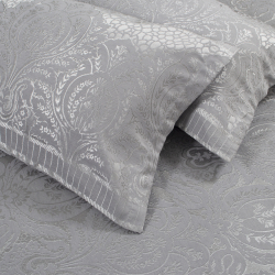 Покрывало жаккард с наволочками Dantela Vita - Hazel a.gri светло-серый евро, , 3
