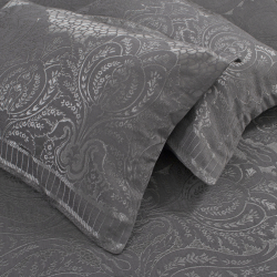 Покрывало жаккард с наволочками Dantela Vita - Hazel antrasit антрацит евро, , 3