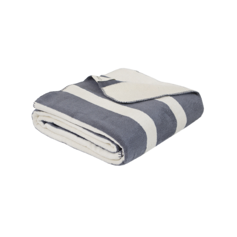 Плед Lotus Home - Infinity Stripe серый 200*220