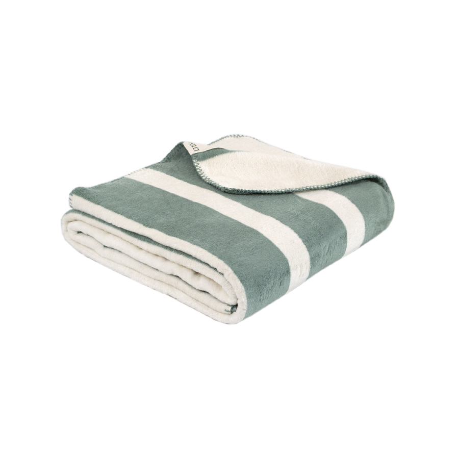 Плед Lotus Home - Infinity Stripe зеленый 200*220