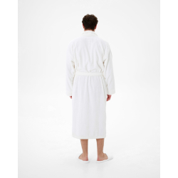 Халат махровый unisex Lotus Home - Basic Soft белый S, , 4