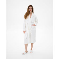 Халат махровый unisex Lotus Home - Basic Soft белый S, , 5