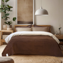 Плед Lotus Home - Infinity коричневый 200*220, , 3