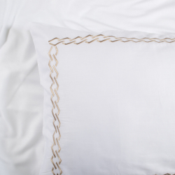 Постельное белье Dantela Vita сатин с вышивкой - Nuans beyaz белый евро, , 5