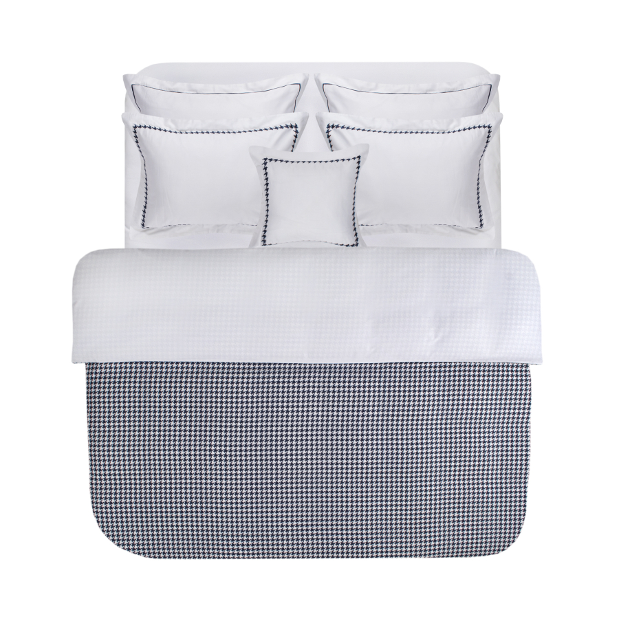 Постельное белье MieCasa сатин - Madison lacivert синий евро