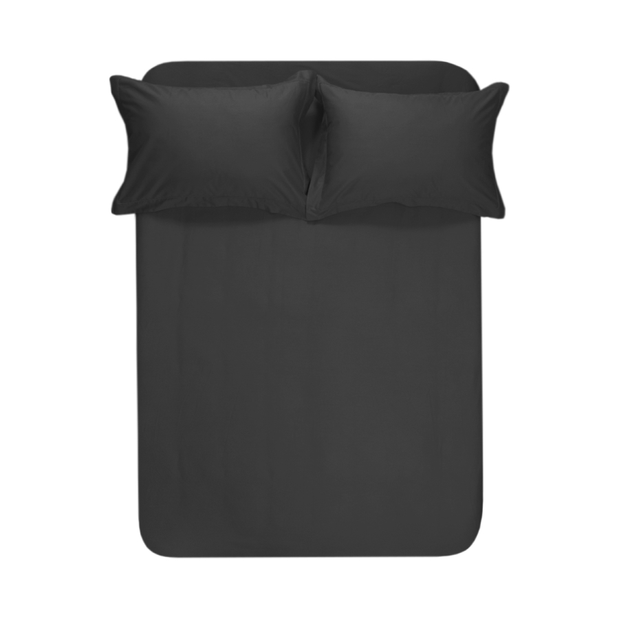 Простынь с наволочками сатин Lotus Home - Dakota Modern антрацит 240*260+50*70 (2)