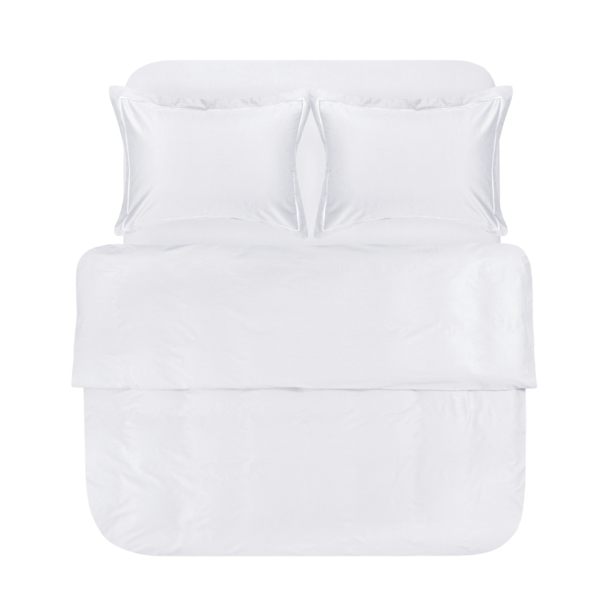 Постельное белье сатин Lotus Home - Dakota Modern белый евро