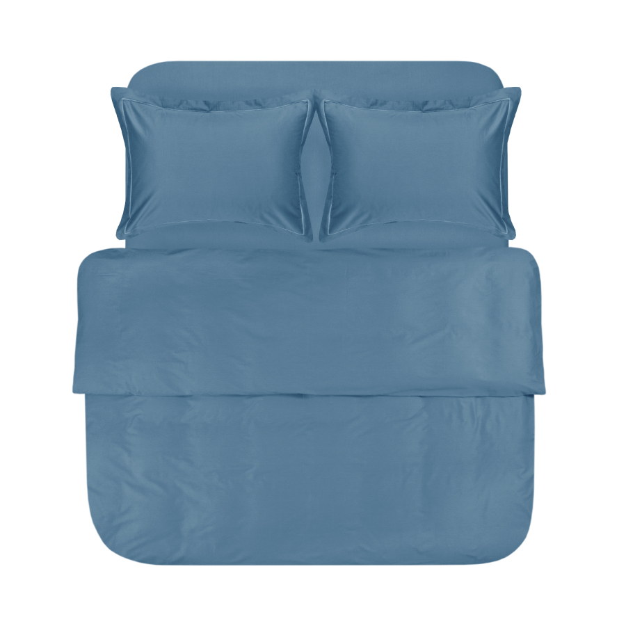 Постельное белье сатин Lotus Home - Dakota Modern синий евро