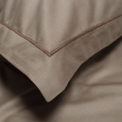 Простынь с наволочками сатин Lotus Home - Dakota Modern кофе 240*260+50*70 (2), , 3