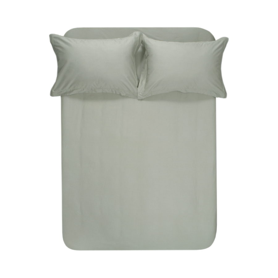 Простынь с наволочками сатин Lotus Home - Dakota Modern хаки 240*260+50*70 (2)