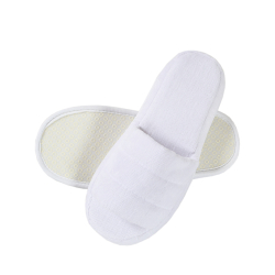 Тапочки велюровые Lotus - White открытый носок, , 3